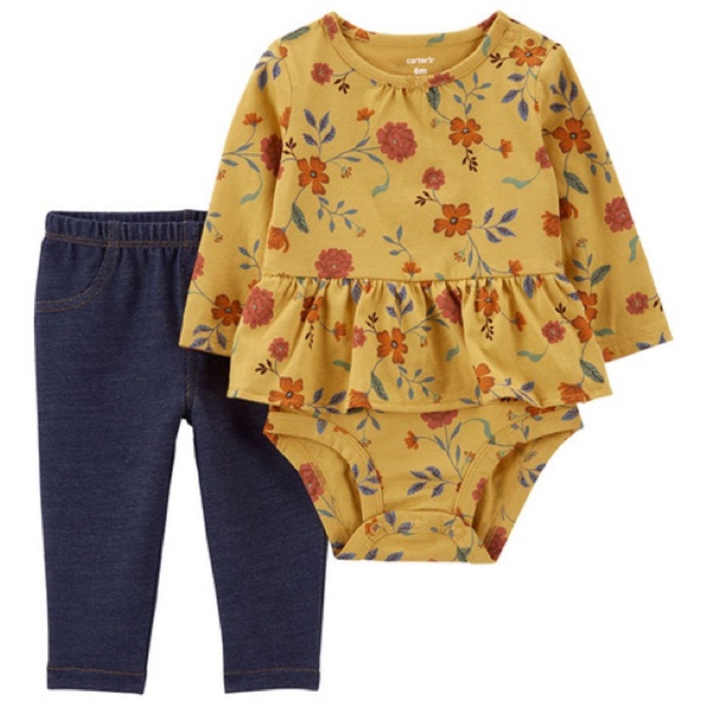 NWT Carter’s 2-piece Pelum Bodysuit and Pants Set